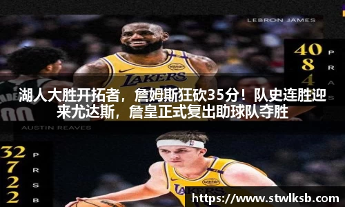 湖人大胜开拓者，詹姆斯狂砍35分！队史连胜迎来尤达斯，詹皇正式复出助球队夺胜